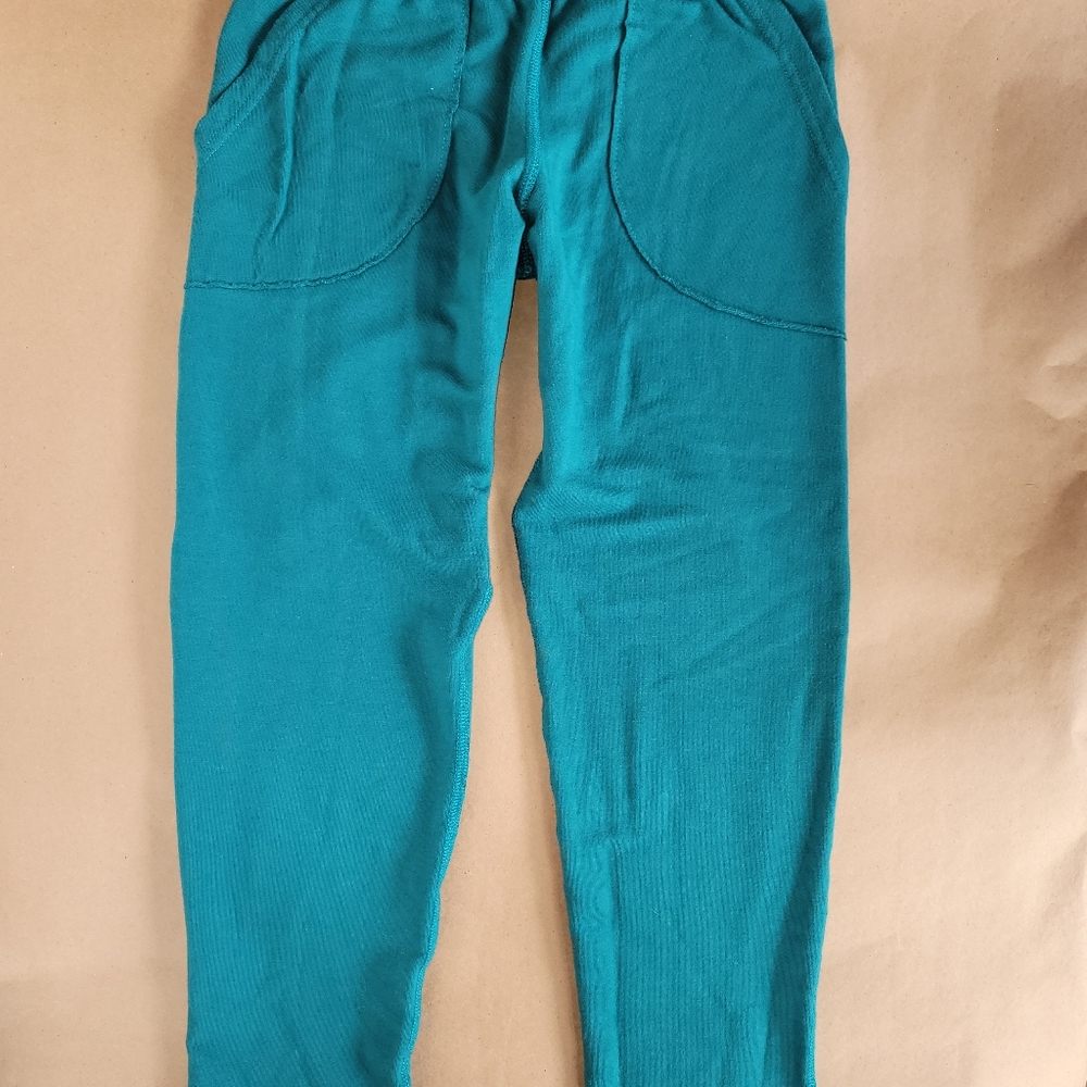 Sensory Smart Clothing JAMIE// Slim Waist Bamboo Jogger, Teal Green, Size 7